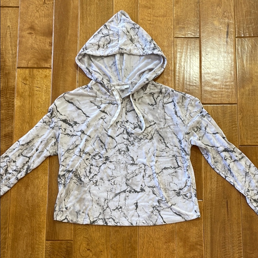 Marble Print Hoodie